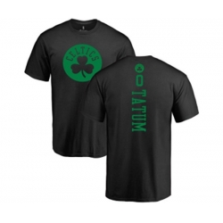 Boston Celtics #0 Jayson Tatum Black One Color Backer T-Shirt