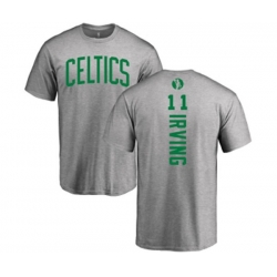 Boston Celtics #11 Kyrie Irving Ash Backer T-Shirt