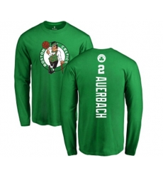 Boston Celtics #2 Red Auerbach Kelly Green Backer Long Sleeve T-Shirt