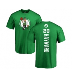 Boston Celtics #20 Gordon Hayward Kelly Green Backer T-Shirt