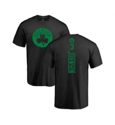 Boston Celtics #3 Dennis Johnson Black One Color Backer T-Shirt