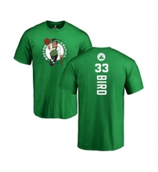 Boston Celtics #33 Larry Bird Kelly Green Backer T-Shirt