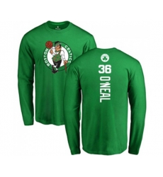 Boston Celtics #36 Shaquille ONeal Kelly Green Backer Long Sleeve T-Shirt