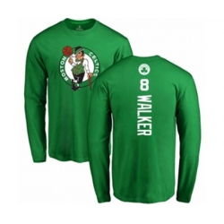 Boston Celtics #8 Kemba Walker Kelly Green Backer Long Sleeve T-Shirt