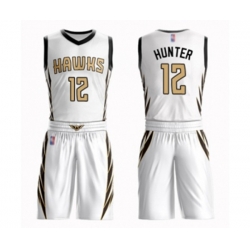 Atlanta Hawks #12 DeAndre Hunter Swingman White Basketball Suit Jersey - City Edition Atlanta Hawks #12 DeAndre Hunter Swingman White Basketball Suit Jersey - City Edition