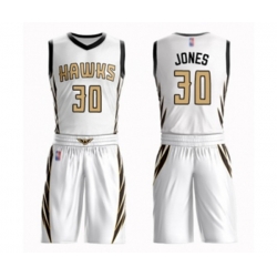 Atlanta Hawks #30 Damian Jones Swingman White Basketball Suit Jersey - City Edition Atlanta Hawks #30 Damian Jones Swingman White Basketball Suit Jersey - City Edition