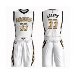 Atlanta Hawks #33 Allen Crabbe Authentic White Basketball Suit Jersey - City Edition Atlanta Hawks #33 Allen Crabbe Authentic White Basketball Suit Jersey - City Edition