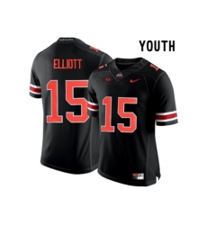 2016 Youth Ohio State Buckeyes Ezekiel Elliott #15 College Football Limited Jersey - Blackout