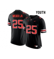 2016 Youth Ohio State Buckeyes Mike Weber Jr. #25 College Football Limited Jersey - Blackout