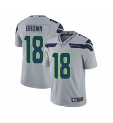 Seattle Seahawks #18 Jaron Brown Grey Alternate Vapor Untouchable Limited Player NFL Jersey