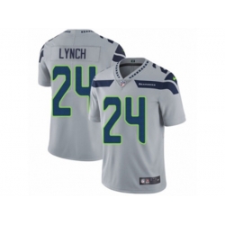 Seattle Seahawks #24 Marshawn Lynch Vapor Untouchable Limited Grey Alternate NFL Jersey
