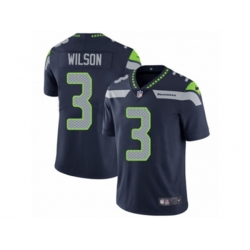 Seattle Seahawks #3 Russell Wilson Vapor Untouchable Limited Steel Blue Team Color NFL Jersey
