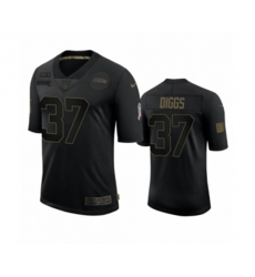 Seattle Seahawks #37 Quandre Diggs Black 2020 Salute to Service Limited Jersey
