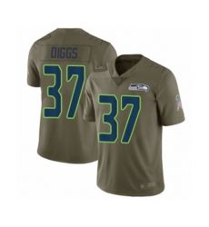 Seattle Seahawks #37 Quandre Diggs Limited Olive 2017 Salute to Service Football Jersey