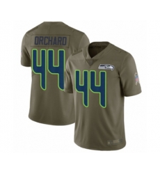 Seattle Seahawks #44 Nate Orchard Limited Olive 2017 Salute to Service Football Jersey