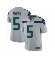 Seattle Seahawks #5 Jason Myers Grey Alternate Vapor Untouchable Limited Player Football Jersey