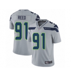 Seattle Seahawks #91 Jarran Reed Grey Alternate Vapor Untouchable Limited Player Football Jersey