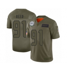 Seattle Seahawks #91 Jarran Reed Limited Camo 2019 Salute to Service Football Jersey