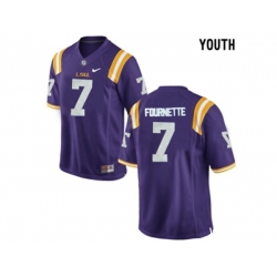 2016 Youth LSU Tigers Leonard Fournette #7 College Football Limited Jersey - Purple 2016 Youth LSU Tigers Leonard Fournette #7 College Football Limited Jersey - Purple