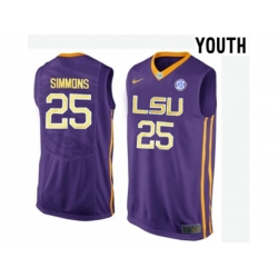 Youth LSU Tigers Ben Simmons #25 College Basketball Elite Jersey - Purple Youth LSU Tigers Ben Simmons #25 College Basketball Elite Jersey - Purple