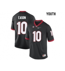 Youth Georgia Bulldogs Jacob Eason #10 College Football Limited Jerseys - Black
