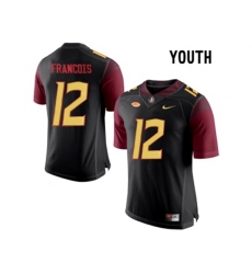 2016 Youth Florida State Seminoles Deondre Francois #12 College Football Jersey - Black