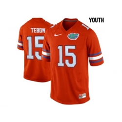 Youth Florida Gators Tim Tebow #15 College Football Jersey - Orange
