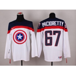 NHL Olympic Team USA #67 Max Pacioretty white Captain America Fashion Stitched Jerseys
