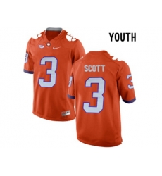 2016 Youth Clemson Tigers Artavis Scott #3 College Football Limited Jersey - Orange