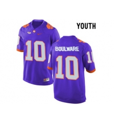 2016 Youth Clemson Tigers Ben Boulware #10 College Football Limited Jersey - Purple