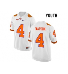 2016 Youth Clemson Tigers DeShaun Watson #4 College Football Limited Jersey - White