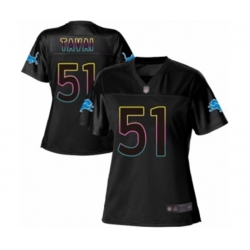 Women Detroit Lions #51 Jahlani Tavai Game Black Fashion Football Jersey Women Detroit Lions #51 Jahlani Tavai Game Black Fashion Football Jersey