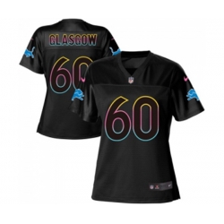 Women Detroit Lions #60 Graham Glasgow Game Black Fashion Football Jersey Women Detroit Lions #60 Graham Glasgow Game Black Fashion Football Jersey