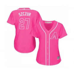 Womens Arizona Diamondbacks #27 Matt Szczur Authentic Pink Fashion Baseball Jersey