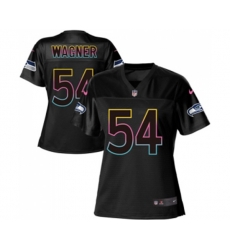 Women Seattle Seahawks #54 Bobby Wagner Game Black Team Color Football Jersey