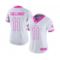 Women Cleveland Browns #11 Antonio Callaway Limited White Pink Rush Fashion Football Jersey Women Cleveland Browns #11 Antonio Callaway Limited White Pink Rush Fashion Football Jersey