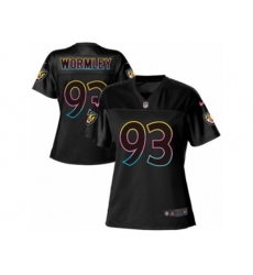 Women Baltimore Ravens #93 Chris Wormley Game Black Fashion NFL Jersey
