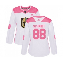 Women Vegas Golden Knights #88 Nate Schmidt Authentic White Pink Fashion NHL Jersey Women Vegas Golden Knights #88 Nate Schmidt Authentic White Pink Fashion NHL Jersey
