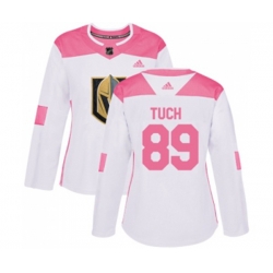 Women Vegas Golden Knights #89 Alex Tuch Authentic White Pink Fashion NHL Jersey Women Vegas Golden Knights #89 Alex Tuch Authentic White Pink Fashion NHL Jersey
