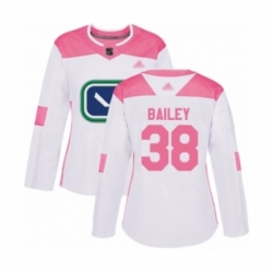 Women Vancouver Canucks #38 Justin Bailey Authentic White Pink Fashion Hockey Jersey Women Vancouver Canucks #38 Justin Bailey Authentic White Pink Fashion Hockey Jersey