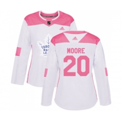 Women Toronto Maple Leafs #20 Dominic Moore Authentic White-Pink Fashion NHL Jersey Women Toronto Maple Leafs #20 Dominic Moore Authentic White-Pink Fashion NHL Jersey
