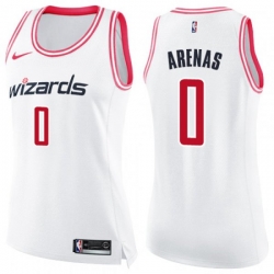 Womens Washington Wizards #0 Gilbert Arenas Swingman White Pink Fashion NBA Jersey Womens Washington Wizards #0 Gilbert Arenas Swingman White Pink Fashion NBA Jersey