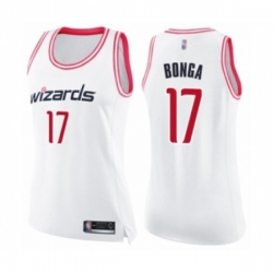 Womens Washington Wizards #17 Isaac Bonga Swingman White Pink Fashion Basketball Jersey Womens Washington Wizards #17 Isaac Bonga Swingman White Pink Fashion Basketball Jersey