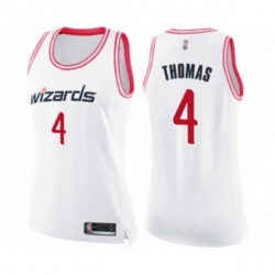 Womens Washington Wizards #4 Isaiah Thomas Swingman White Pink Fashion Basketball Jersey Womens Washington Wizards #4 Isaiah Thomas Swingman White Pink Fashion Basketball Jersey