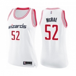 Womens Washington Wizards #52 Jordan McRae Swingman White Pink Fashion Basketball Jersey Womens Washington Wizards #52 Jordan McRae Swingman White Pink Fashion Basketball Jersey