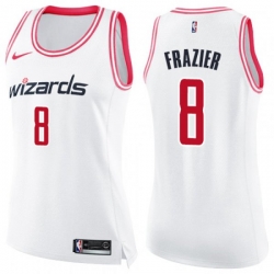 Womens Washington Wizards #8 Tim Frazier Swingman White Pink Fashion NBA Jersey Womens Washington Wizards #8 Tim Frazier Swingman White Pink Fashion NBA Jersey