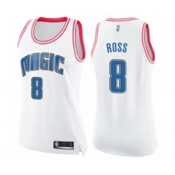 Womens Orlando Magic #8 Terrence Ross Swingman White Pink Fashion Basketball Jersey