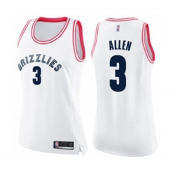 Womens Memphis Grizzlies #3 Grayson Allen Swingman White Pink Fashion Basketball Jersey Womens Memphis Grizzlies #3 Grayson Allen Swingman White Pink Fashion Basketball Jersey