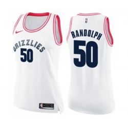 Womens Memphis Grizzlies #50 Zach Randolph Swingman White Pink Fashion Basketball Jersey Womens Memphis Grizzlies #50 Zach Randolph Swingman White Pink Fashion Basketball Jersey