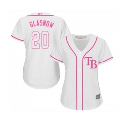 Womens Tampa Bay Rays #20 Tyler Glasnow Authentic White Fashion Cool Base Baseball Jersey